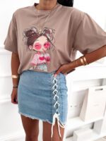 Bawełniany T-SHIRT z Nadrukiem - obrazek 2