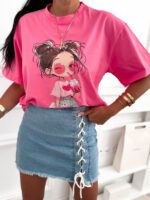 Bawełniany T-SHIRT z Nadrukiem - obrazek 3