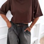 Bawełniany Crop Top Nowość